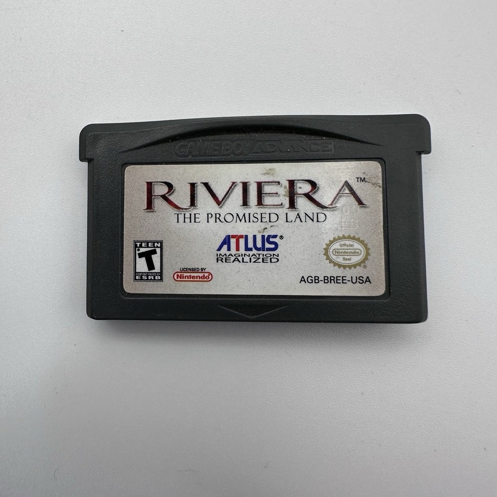Riviera The Promised Land Nintendo Game Boy Advance GBA RPG Atlus AGB-BREE-USA